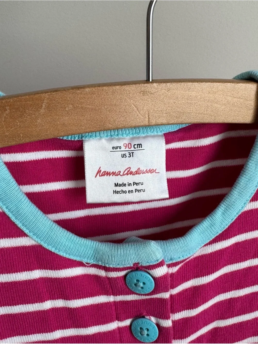 Hanna Andersson Striped Short Sleeve Dress
